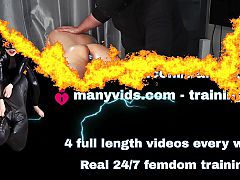 Training Zero Femdom Oil Massage Slave with Cumming Orgasm Cum Butt Plug BDSM Milf Stepmom Real Homemade Amateur Couple Wife