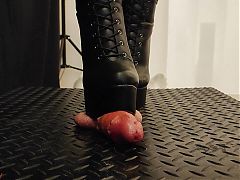 Tamys Sexycrush Session Destroys Your Cock - CBT, Ballbusting, Bootjob, High Heels, Boots